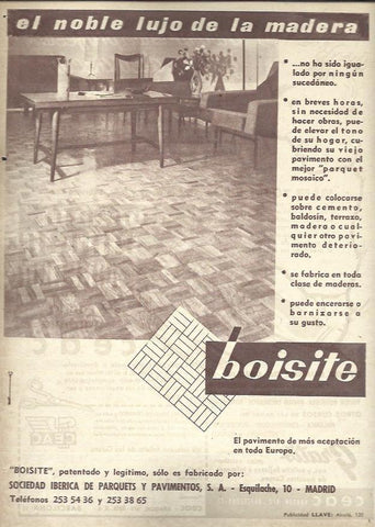 LAMINA 35606: Publicidad de Boisite 