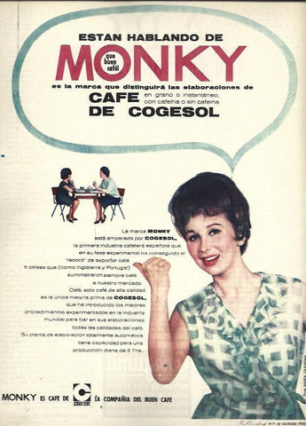 LAMINA 35454: Publicidad de café Monky