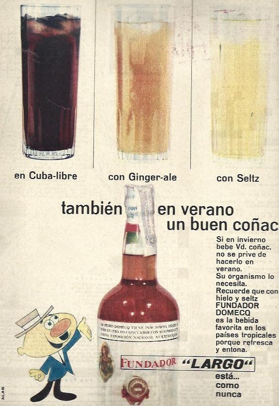 LAMINA 35452: Publicidad de coñac Fundador Largo