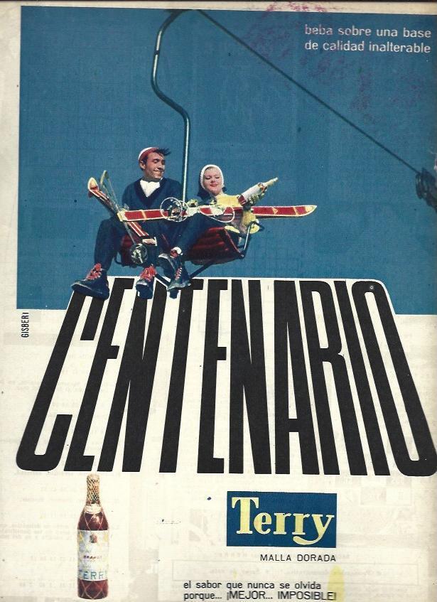 LAMINA 35476: Publicidad de brandy Terry malla dorada