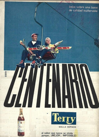 LAMINA 35476: Publicidad de brandy Terry malla dorada