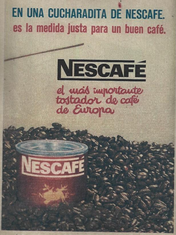 LAMINA 35497: Nescafe, publicidad