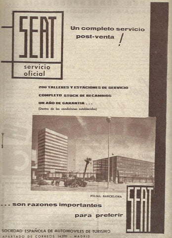 LAMINA 35496: Publicidad de Seat Servicio Oficial 