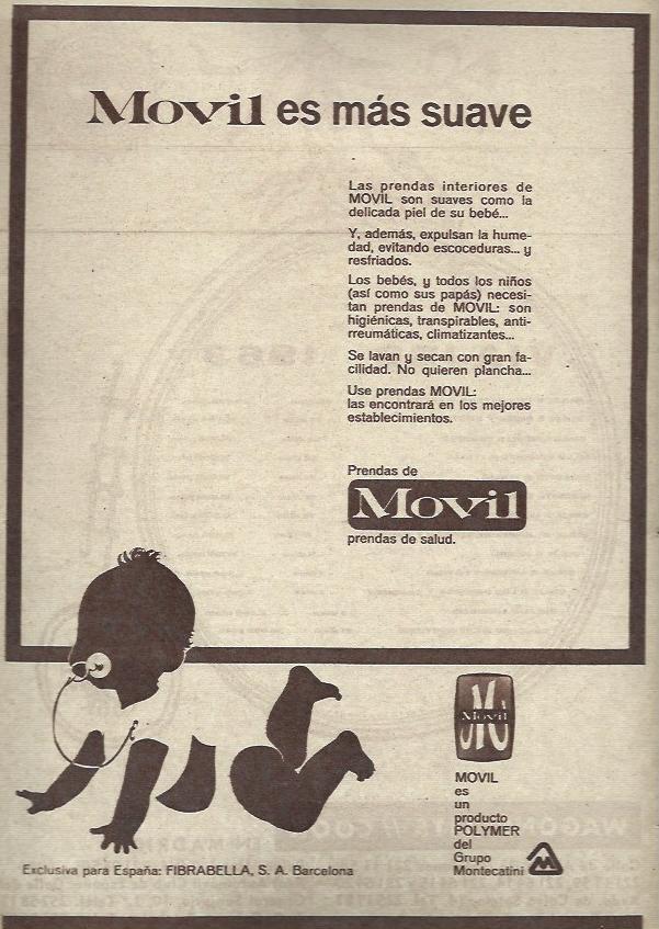 LAMINA 35489: Publicidad de Movil prendas de salud