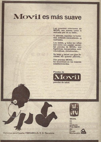 LAMINA 35489: Publicidad de Movil prendas de salud