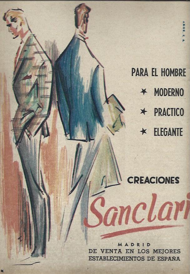 LAMINA 35480: Publicidad de Creaciones Sanclari