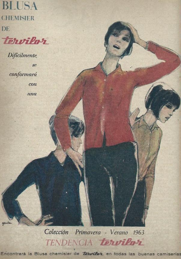 LAMINA 35478: Publicidad de blusa Tervilor