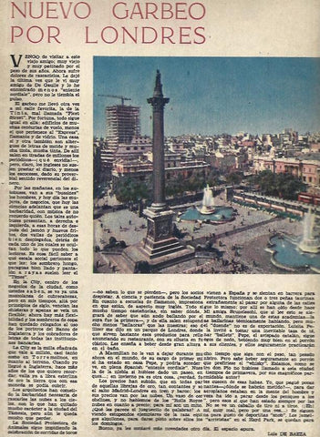LAMINA 35420: Trafalgar Square en Londres