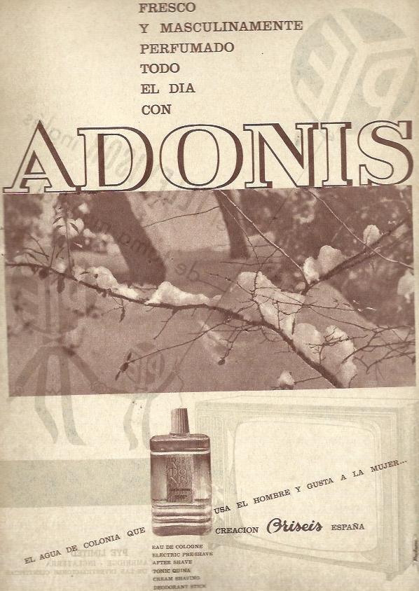 LAMINA 35419: Publicidad de colonia Adonis