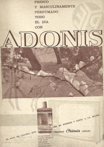 LAMINA 35419: Publicidad de colonia Adonis