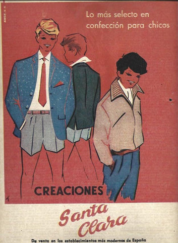 LAMINA 35417: Publicidad de Creaciones Santa Clara