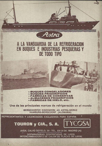 LAMINA 35407: Publicidad de Touron y Cia SA