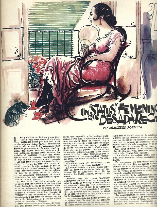 LAMINA 35402: Ilustracion Un status femenino que desaparece, por Gofil