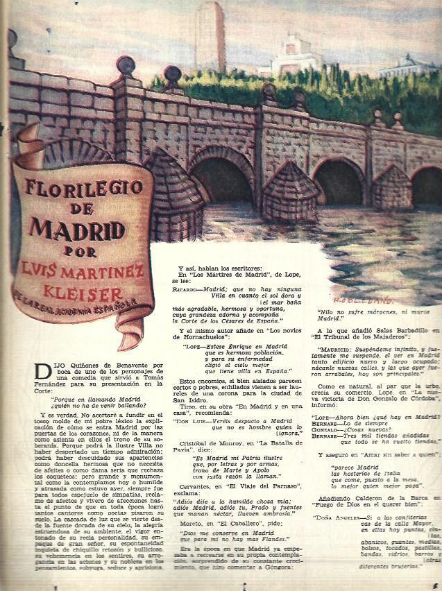 LAMINA 35400: Ilustracion Florilegio de Madrid