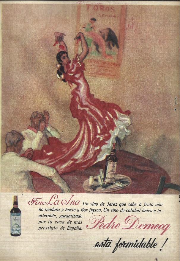 LAMINA 35437: Publicidad de Fino La Ina de Pedro Domecq