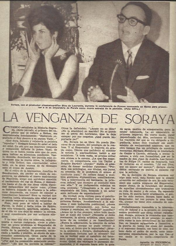 LAMINA 35432: Soraya de Iran y Dino de Laurentis