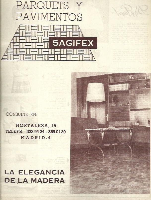 LAMINA 35560: Publicidad de pavimentos Sagifex