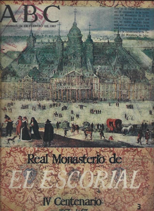 LAMINA 35593: Portada ABC IV Centenario de El Escorial