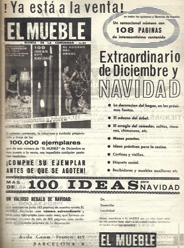 LAMINA 35587: Publicidad de revista El Mueble 