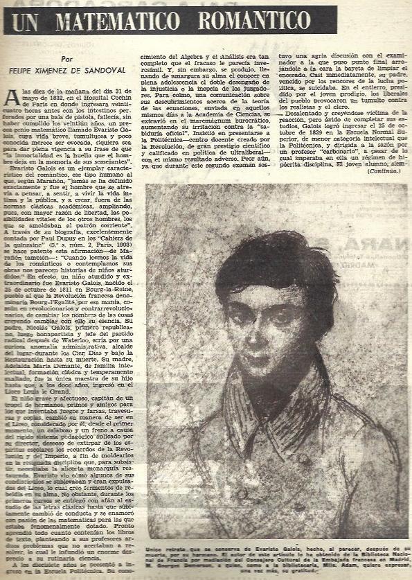 LAMINA 35582: Evaristo Galois