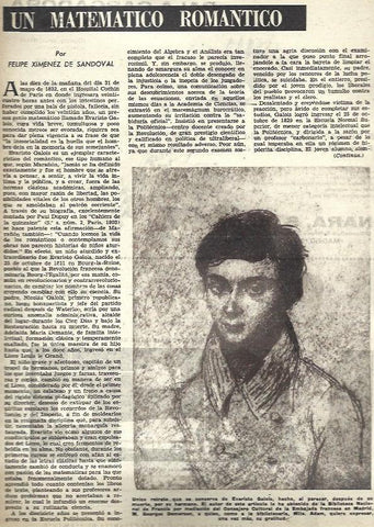 LAMINA 35582: Evaristo Galois