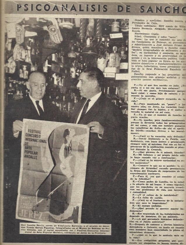 LAMINA 35508: Sancho Davila con el alcalde de Jerez