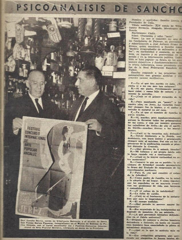 LAMINA 35508: Sancho Davila con el alcalde de Jerez