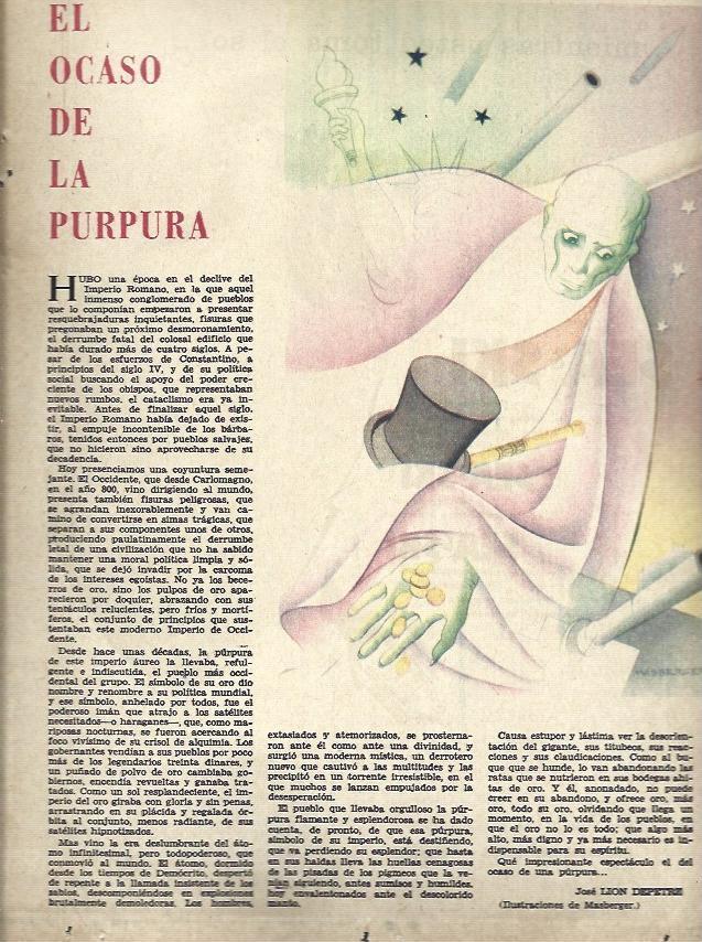LAMINA 35528: Ilustracion El ocaso de la purpura