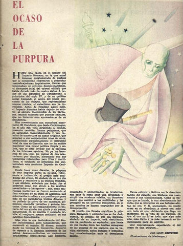 LAMINA 35528: Ilustracion El ocaso de la purpura