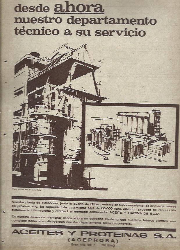 LAMINA 35537: Publicidad de Aceites y Proteinas, Aceprosa