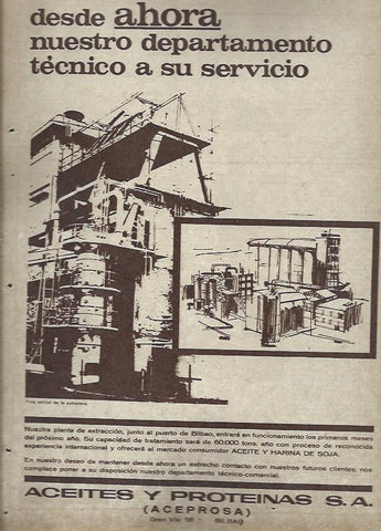 LAMINA 35537: Publicidad de Aceites y Proteinas, Aceprosa