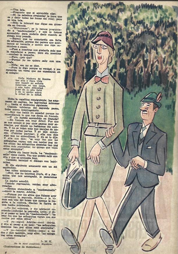 LAMINA 35530: Ilustracion Mademoiselle por Robledano