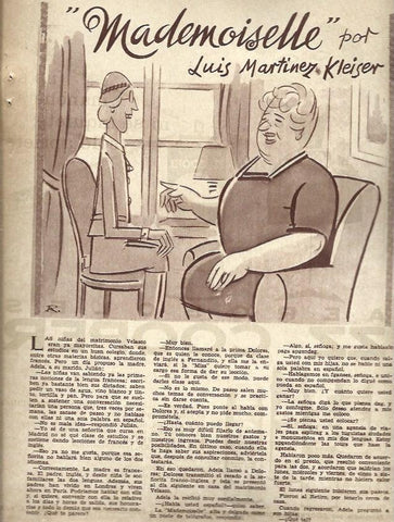 LAMINA 35529: Ilustracion de Robledano para Mademoiselle