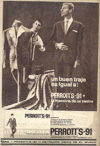 LAMINA 35813: Publicidad de Sastreria Perrott's 91