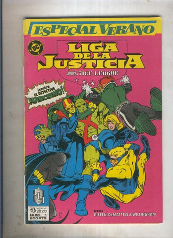 Liga de la Justicia America especial verano numero 1 (numerado 3 en trasera)