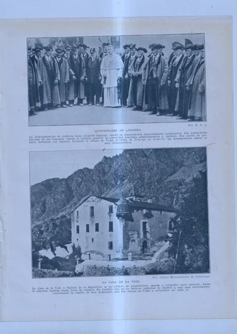 LAMINA 21132: Andorra: Autoridades y La casa de la Vall