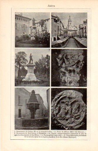 LAMINA V37408: Monumentos en Jativa