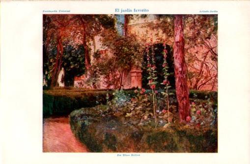 LAMINA V37401: El jardin favorito por Eliseo Meifren