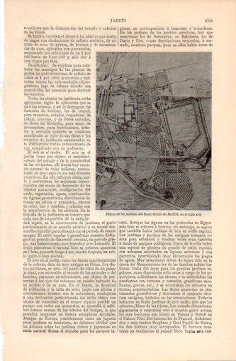 LAMINA V37391: Planta de los jardines del Buen Retiro de Madrid, siglo XVI