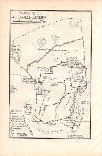 LAMINA V37431: Plano de la Jerusalen antigua