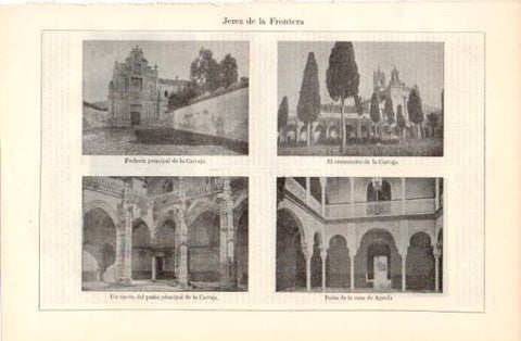 LAMINA V37422: Vistas de la Cartuja de Jerez de la Frontera