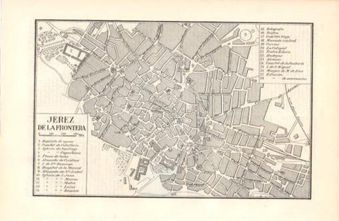 LAMINA V37419: Plano de Jerez de la Frontera
