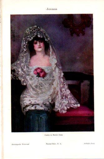 LAMINA V37418: Jerezana por Ramon Casas