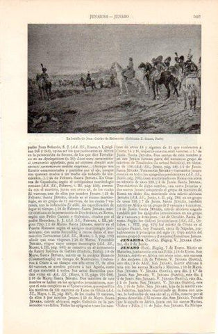 LAMINA V37417: La batalla de Jena por Meissonier