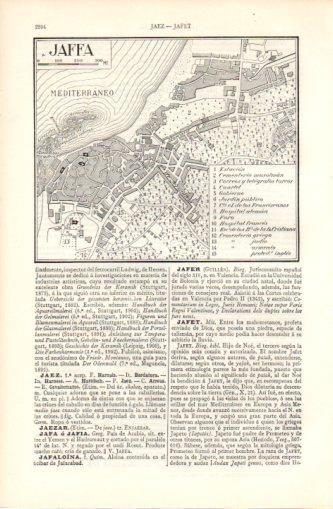 LAMINA V37348: Plano de Jaffa, Israel