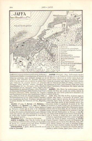 LAMINA V37348: Plano de Jaffa, Israel