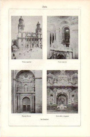 LAMINA V37344: Vistas de la Catedral de Jaen
