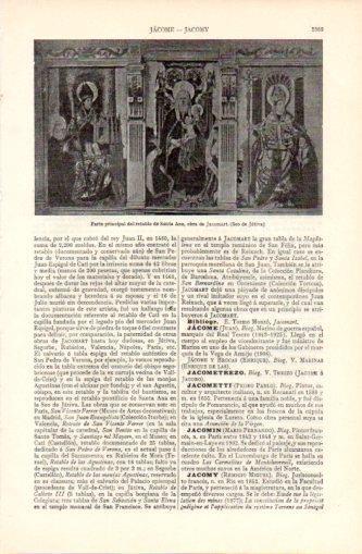 LAMINA V37339: Parte del retablo de Santa Ana por Jacomart