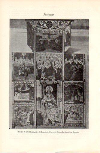 LAMINA V37337: Retablo de San Martin , Convento de monjas Agustinas de Segorve