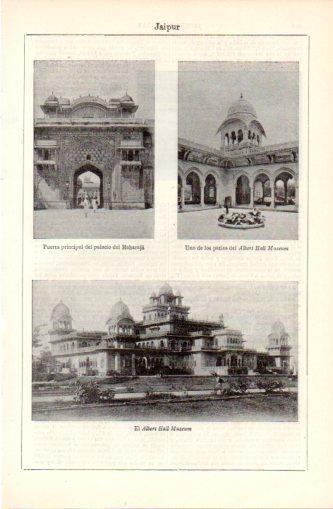 LAMINA V37356: El Albert Hall Museum en Jaipur, India